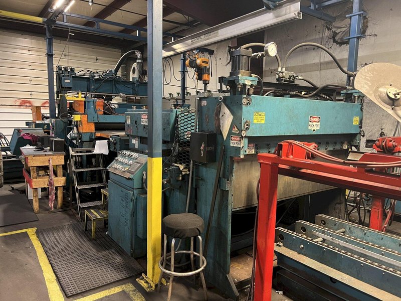 72" X .135" RBI (RED BUD INDUSTRIES) MODEL #SM6-72 AUTOMATIC CUT-TO-LENGTH (CTL) BLANKING LINE: STOCK #20195