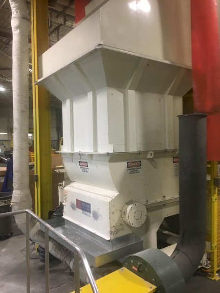 30 HP VECOPLAN MODEL RG42/30SWU SINGLE ROTOR SHREDDING SYSTEM