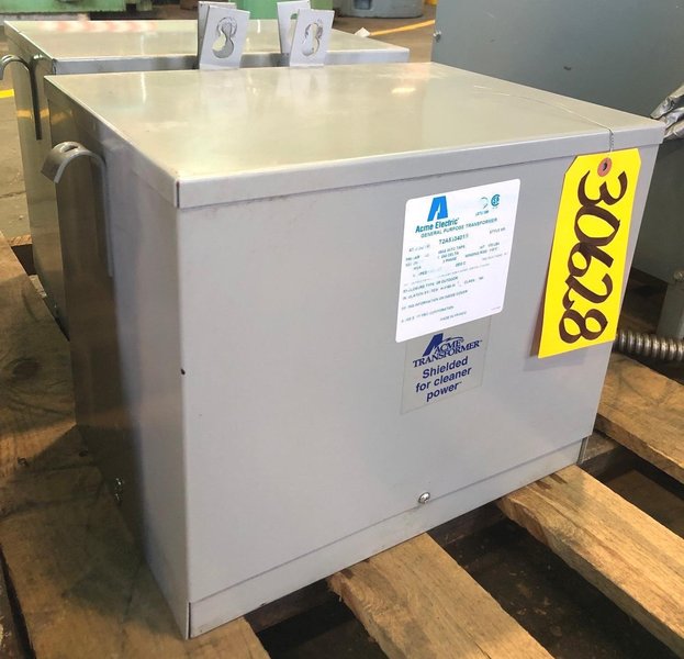 9 KVA Acme Transformer T2A533401S, 480/240, 3 Phase
