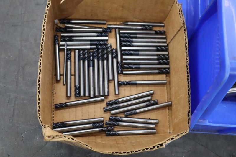 End Mills, Mostly Solid Carbide - Approx. 28 LBS- Auction Item