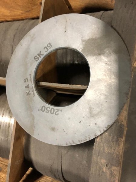 18" X 2.50" RUECSH SLITTING HEAD AND SCRAP WINDER STOCK# 3989