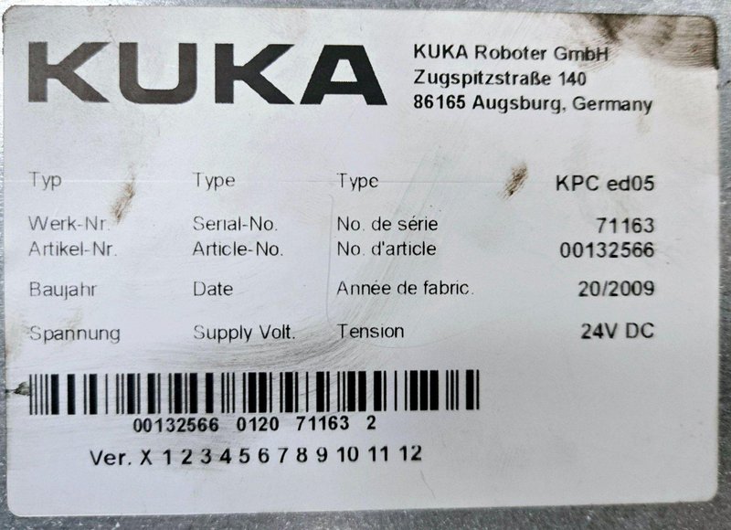 KUKA INDUSTRIAL COMPUTER KPC-ED05 WITH DRIVE USED