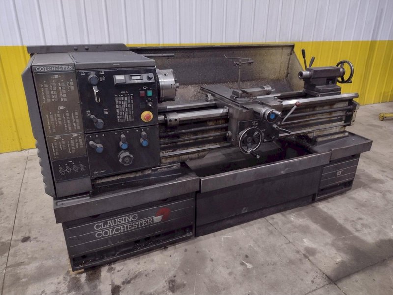 13" X 50" CLAUSING COLCHESTER MODEL #13 ENGINE LATHE 1.65" HOLE: STOCK #23357