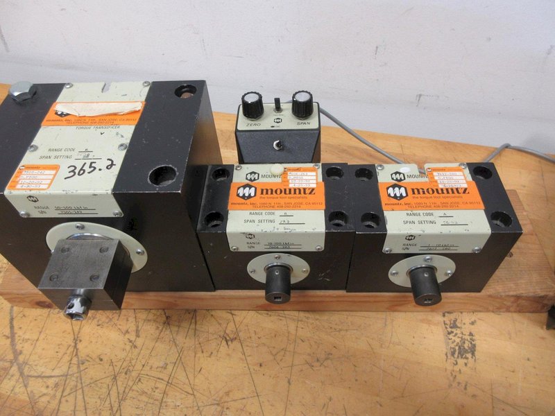 Mountz ETA Mark V Digital Torque Readout Unit and Torque Transducers 1-10, 10-100 &amp; 50-500 Ft Lbs- Auction Item