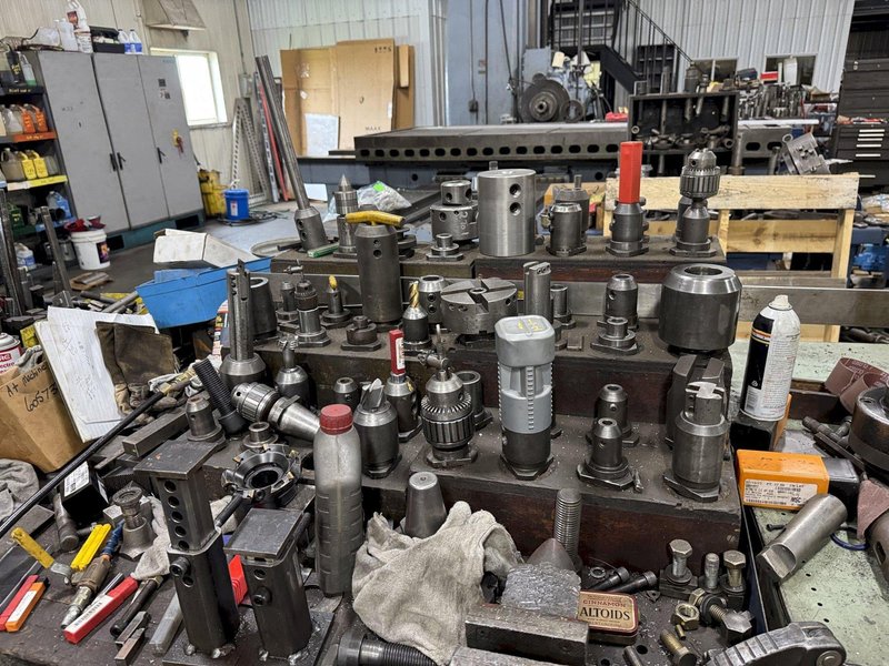 5" Giddings &amp; Lewis Model 350T Table Type Horizontal Boring Mill