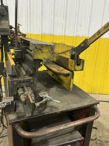 10" X .075" GUILD MODEL #VE-10 SHEAR END WELDER WTH LINCOLN TIG175 WELDER: YOBRO #24859
