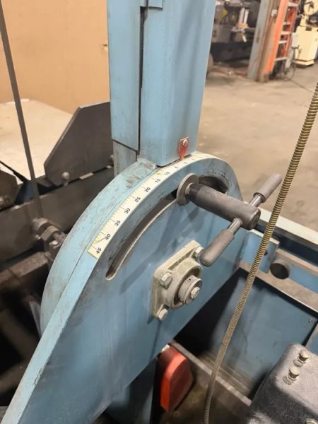 USED ROLL-IN MODEL TF1420 14" X 20" VERTICAL TILT FRAME BANDSAW