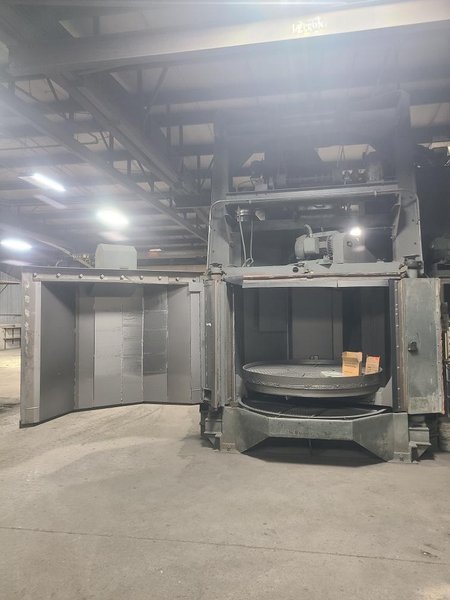 72" PANGBORN MODEL #6LK ROTOBLAST SWING OUT TABLE (2 TABLES)  SHOT BLAST MACHINE: STOCK #22783