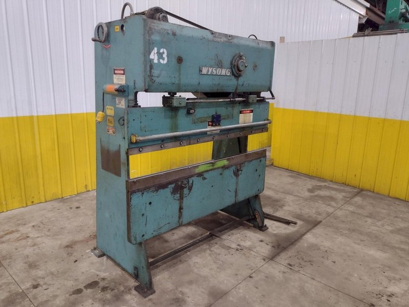 25 TON X 6' WYSONG MODEL #2572 MECHANICAL PRESS BRAKE: STOCK #23464