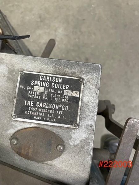 CARLSON # 2 SPRING COILER