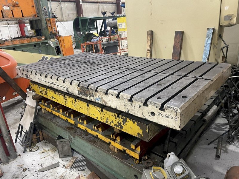 120" x 60" T-Slotted Bolster Plate