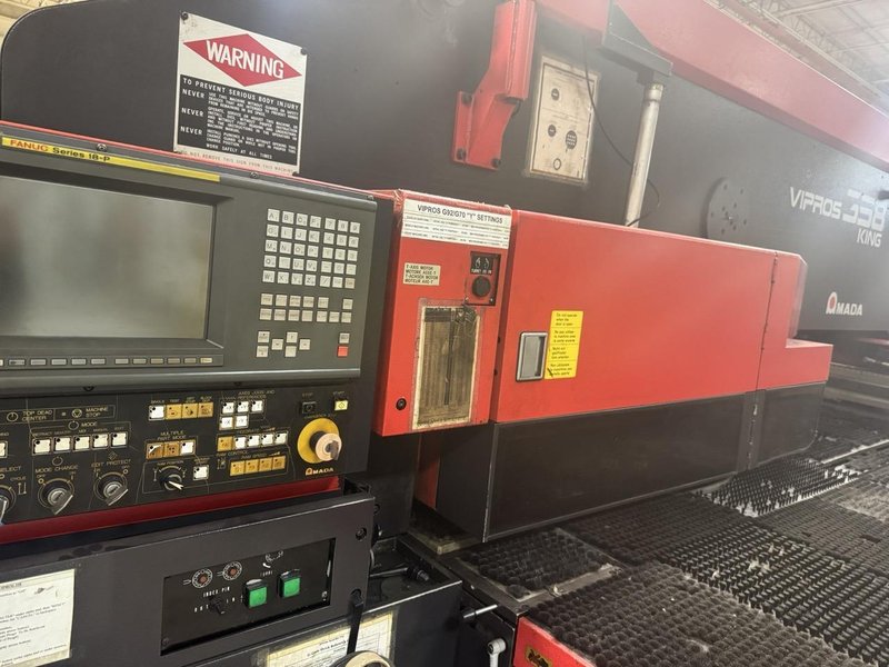 33 Ton Amada Vipros 358 King Turret Punch, 1998 – Fanuc Control