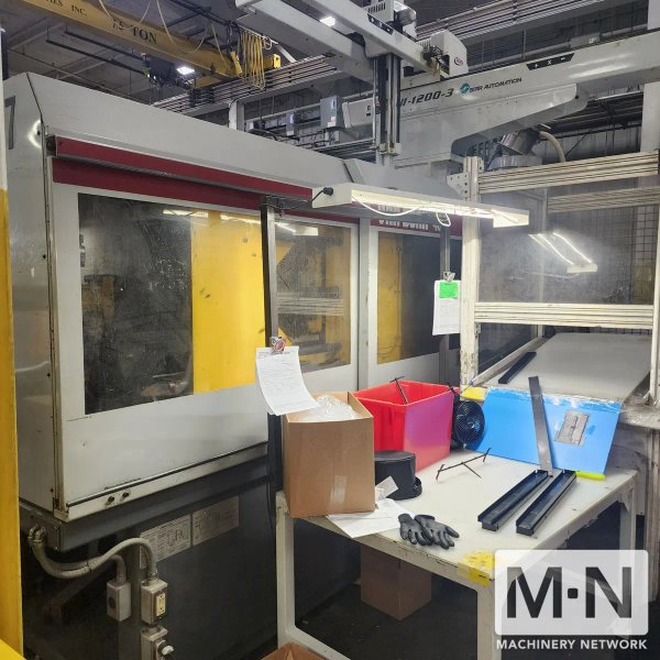 400 TON 59 OZ VAN DORN MODEL 400HT-2800 INJECTION MOLDING MACHINE MFG 1999