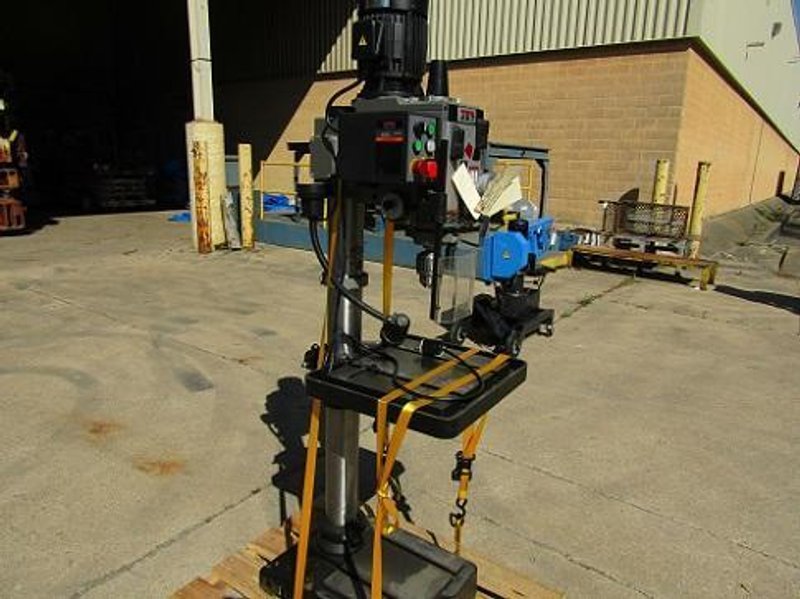 JET GHD-20PFT GEARED HEAD DRILLING/TAPPING DRILL PRESS WITH POWER DOWNFEED
