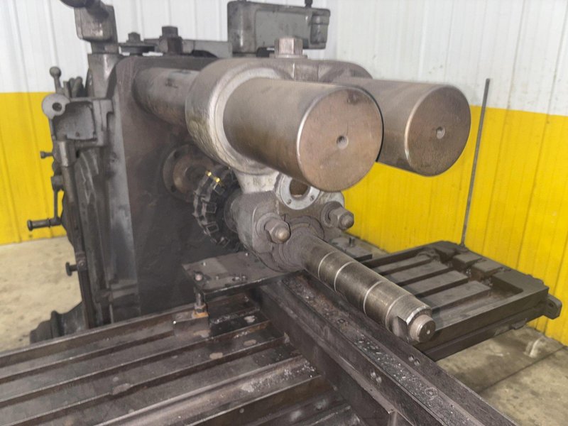 #2 KEARNEY &amp; TRECKER MILWAUKEE MODEL 2CH HORIZONTAL MILL W/ VERTICAL HEAD: YOBRO #23956
