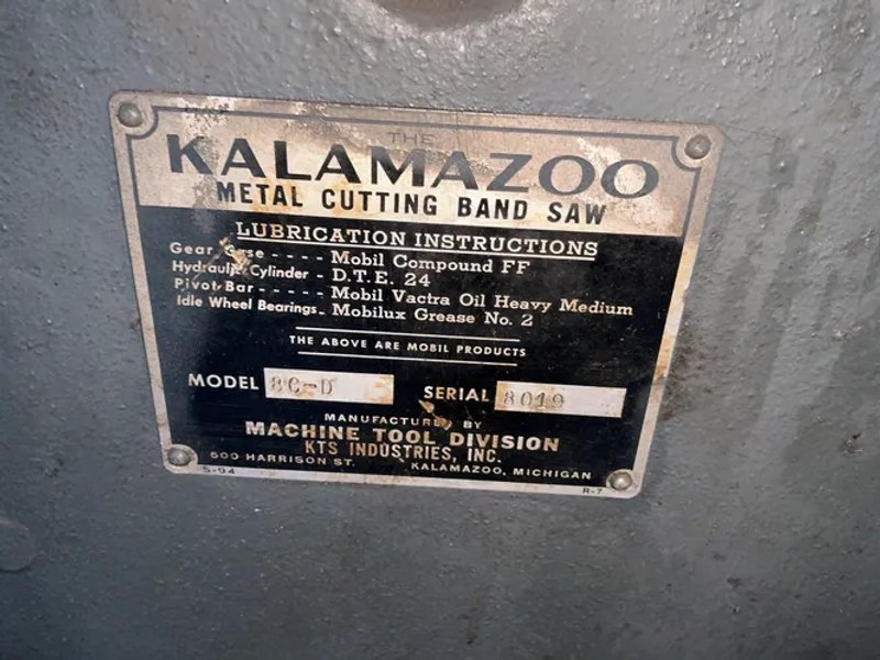 Kalamazoo  14” X 16”  Metal Cutting Band Saw  - 8c-d