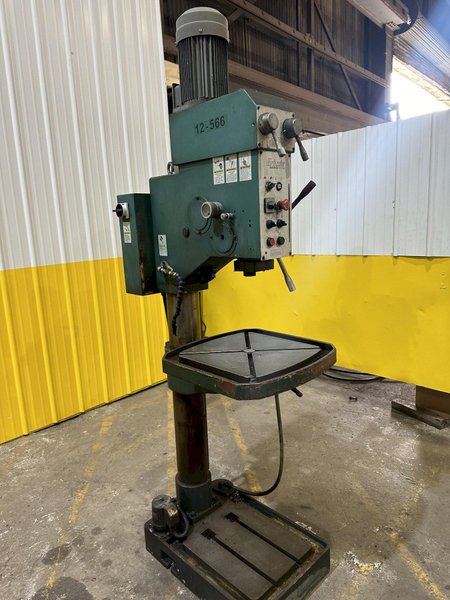 27" GRIZZLY MODEL #G0756 HEAVY DUTY DRILLING &amp; TAPPING SINGLE SPINDLE DRILL:: STOCK 16885