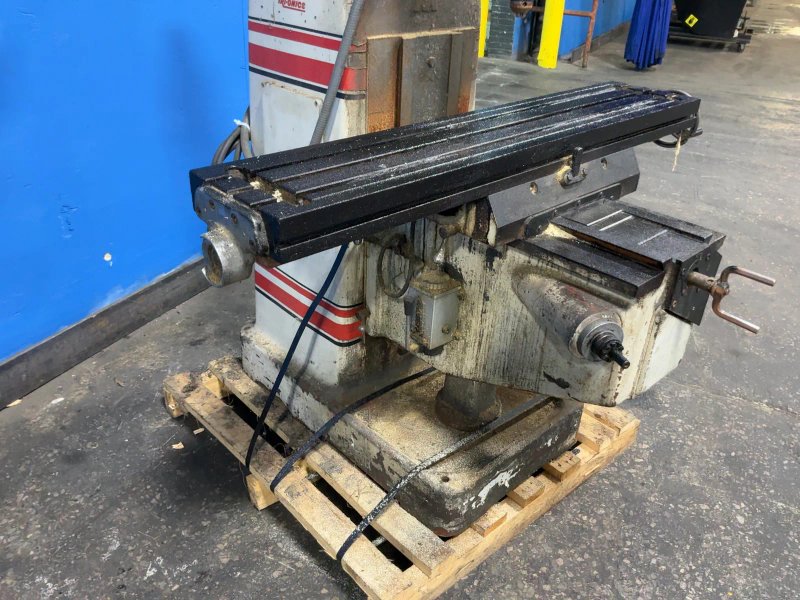 Tri-onics Incorporated 50” X 10”  Vertical Mill