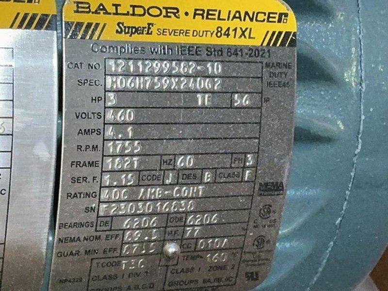 Baldor-reliance 3hp, 1755rpm Ac Motor - 1211299582-10