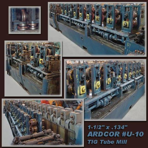 1-1/2" X .134" ARDCOR #U-10 TIG TUBE MILL: STOCK #14013