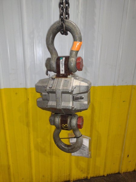 50,000 LBS MSI MODEL #6260CS TRANS-WEIGH WIRELESS LOAD CELL, FOR  CRANE SCALE: YOBRO #24762