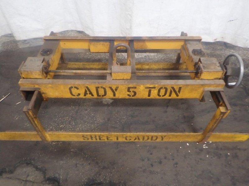 5 TON (10,000 LBS) x 96" x 14-48" WIDE CADY ADJUSTABLE SHEET LIFTER STOCK # 3180