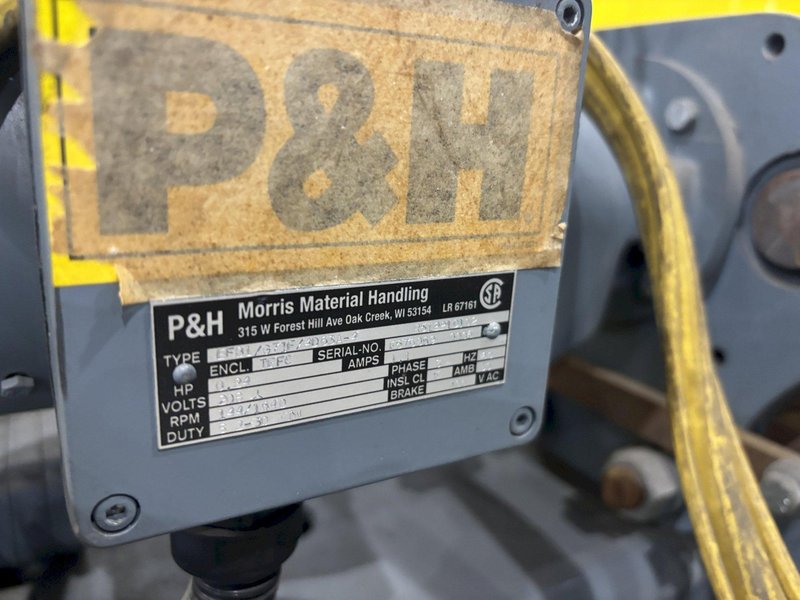 2 TON P&amp;H "HEVI-LIFT SERIES M" POWERED CABLE HOIST WITH POWER TROLLEY: STOCK #17098
