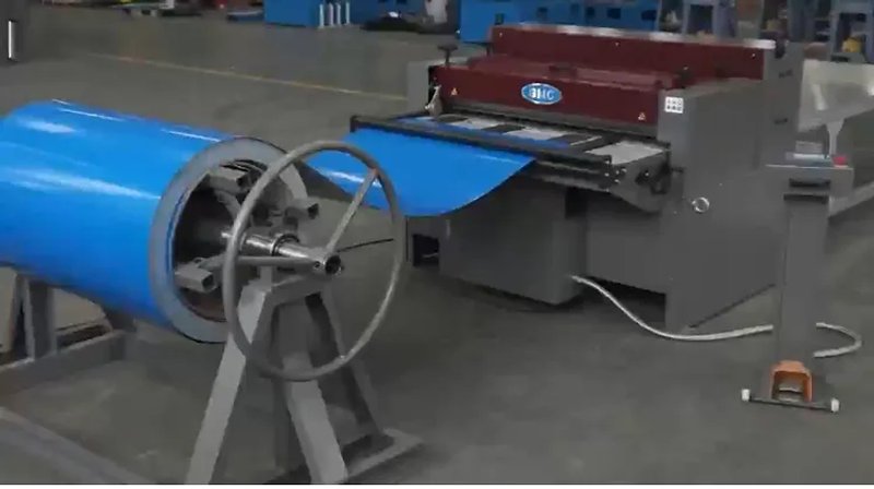 NEW GMC MODEL PS-4816GT GANG TYPE METAL POWERED SLITTER WITH PROGRAMMABLE CUT TO LENGTH