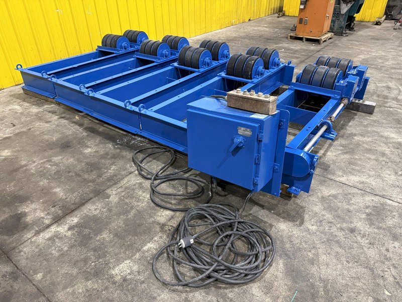 40 TON (80,000 LBS) ARONSON POWERED TANK TURNING ROLLS, 1 DRIVE &amp; 3 IDLERS: YOBRO #26164