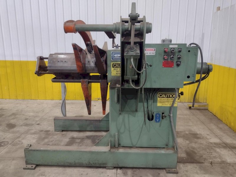 10,000 LB X 24" JAYBIRD MODEL CRM 10-2460 MOTORIZED UNCOILER COIL REEL: STOCK #22386