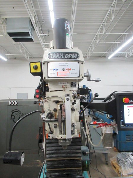 Trak DPM CNC Vertical Mill, Proto Trak SMX 3-Axis Control, Kurt Power Draw Bar, Glass Scales - Updated 2016