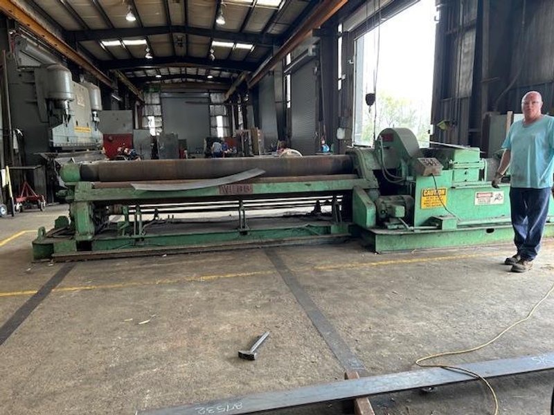 12' X 1/2" WEBB 9L-1312 3 ROLL INITIAL PINCH PLATE ROLL. STOCK # 0343525