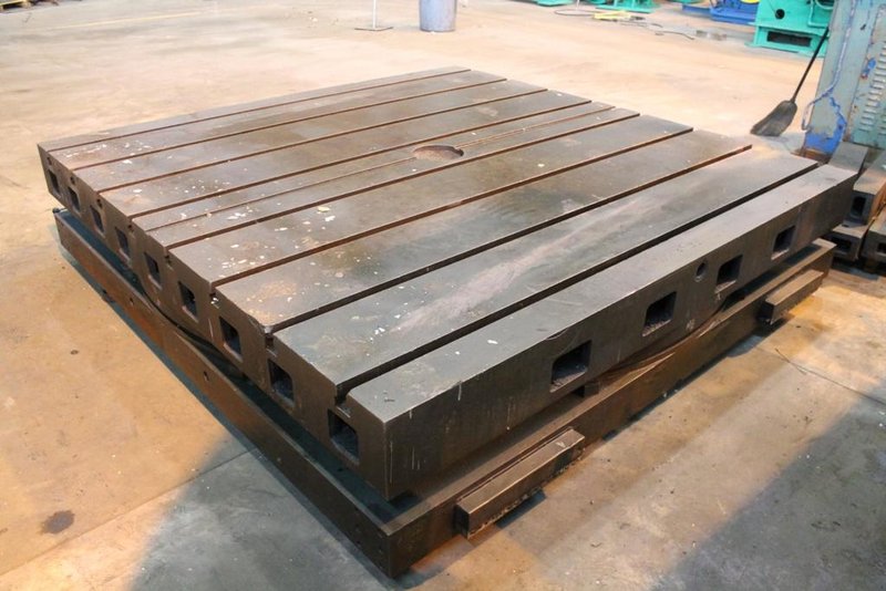 96" X 96" GIDDINGS &amp; LEWIS ROTARY AIR LIFT TABLE: STOCK #10946