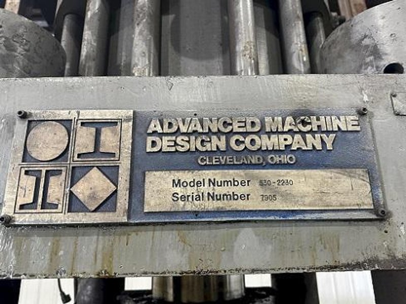 5" AMD MODEL#530-2230 AUTOMATIC HYDRAULIC BAR &amp; BILLET SHEAR OR HYDRAULIC PRESS