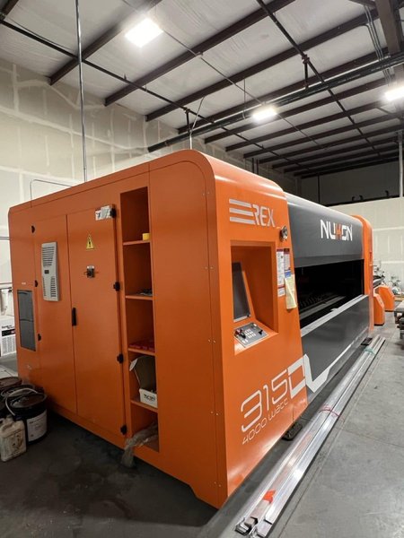 4000 Watt Nukon REX315 GX Fiber Laser, 2022 – 5’x10′ Table,  Dust Collector, Chiller