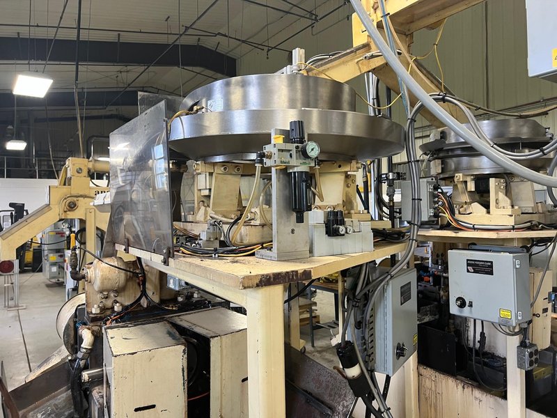 Nutap Model MAS-14V Twin Spindle High Speed Bent Shank Tapper