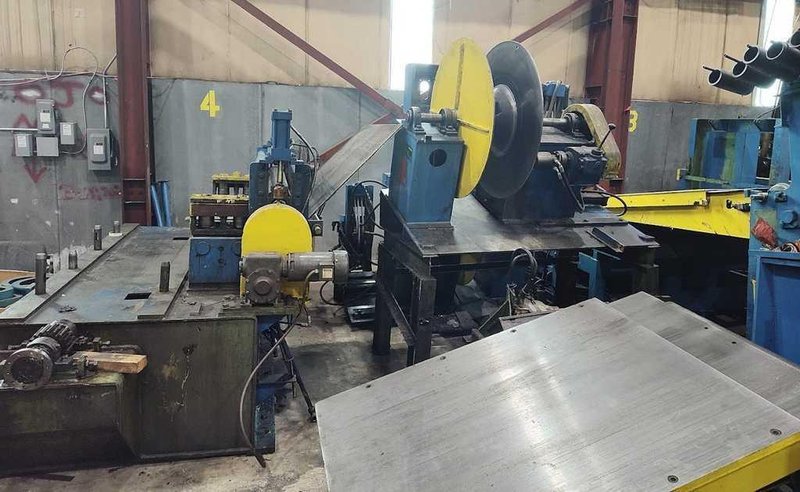 60" x 7.50" x 40,000# Loopco Slitting Line STOCK# 4489