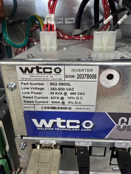 WTC 964-2358 60L5 WELD CONTROL W/ 902-0900L GEN 6 MDFC USED
