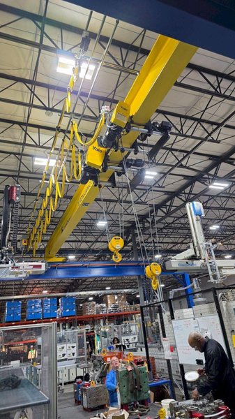 10/5 TON X 40' X 80' CRANE SYSTEMS TOP RUNNING SINGLE GIRDER BRIDGE CRANE SYSTEM 2023 NEW : YOBRO 26453