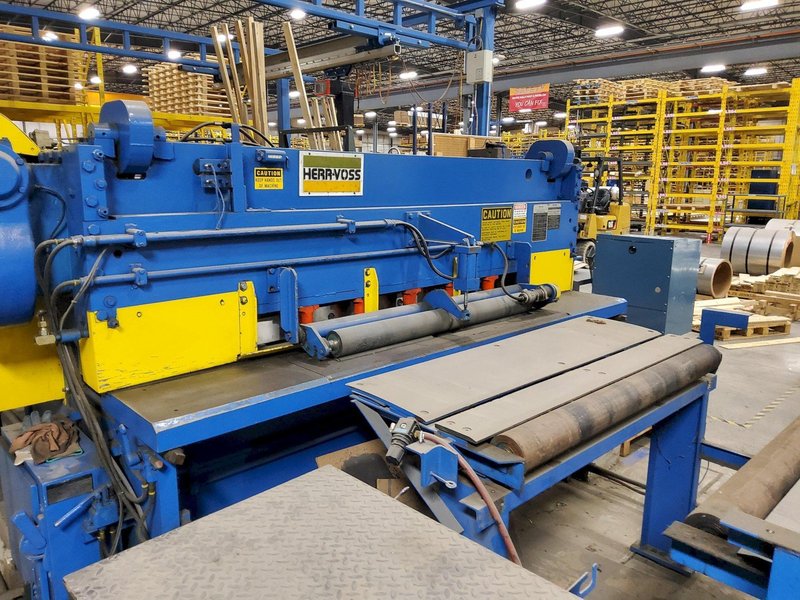 48" x 20,000 LBS X .080" HERR VOSS CUT-TO-LENGTH LINE W/ PRECISION LEVELER: STOCK #22693