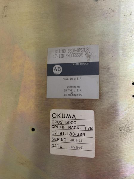 (COMPLETE) OKUMA OPUS 5000 POWER SUPPLY UNIT. STOCK # 0152824