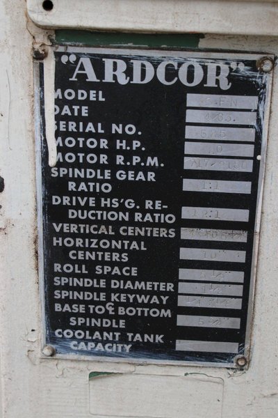 14 STAND X 1-1/2" ARDCOR ROLLFORMER: STOCK #76630