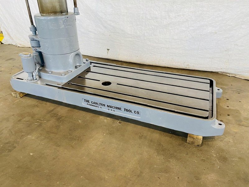6' X 15" CARLTON 3A RADIAL ARM DRILL. STOCK # 0844121