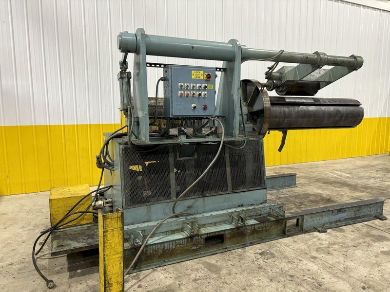 20,000 X 84" LBS ROWE MOTORIZED COIL REEL UNCOILER WITH OVERARM SUPPORT: STOCK #21270