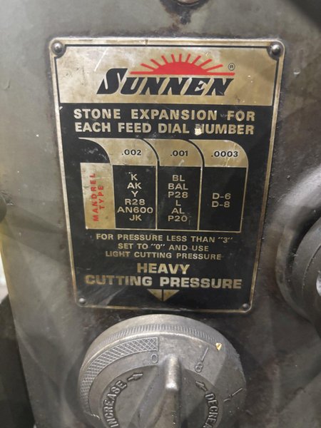 5.5" SUNNEN PRECISION MODEL MBB-1650 HONING MACHINE HONE: STOCK #22817