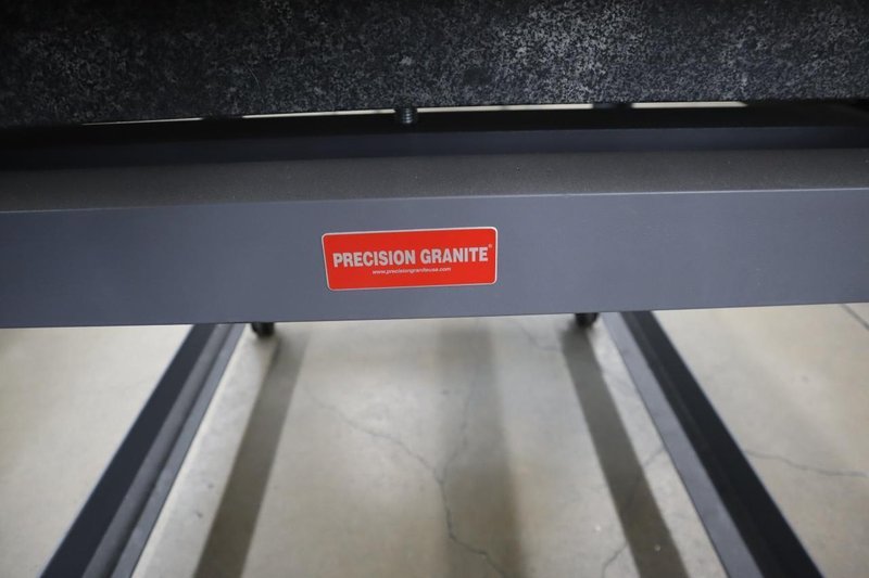 Precision Granite Surface Plate, 2-Ledge, Grade A, 48" x 36" x 6" with Portable Steel Stand- Auction Item