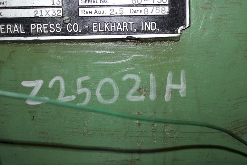 60 TON FEDERAL OBI METALWORKING PUNCH PRESS