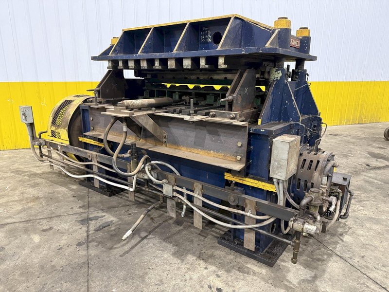 100 TON X 64" WIDE STAMCO MODEL #810-64 CUTOFF PRESS, WITH AIR CLUTCH: YOBRO #24793