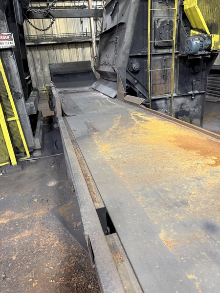 36" x approx. 40' flat belt conveyor with drive