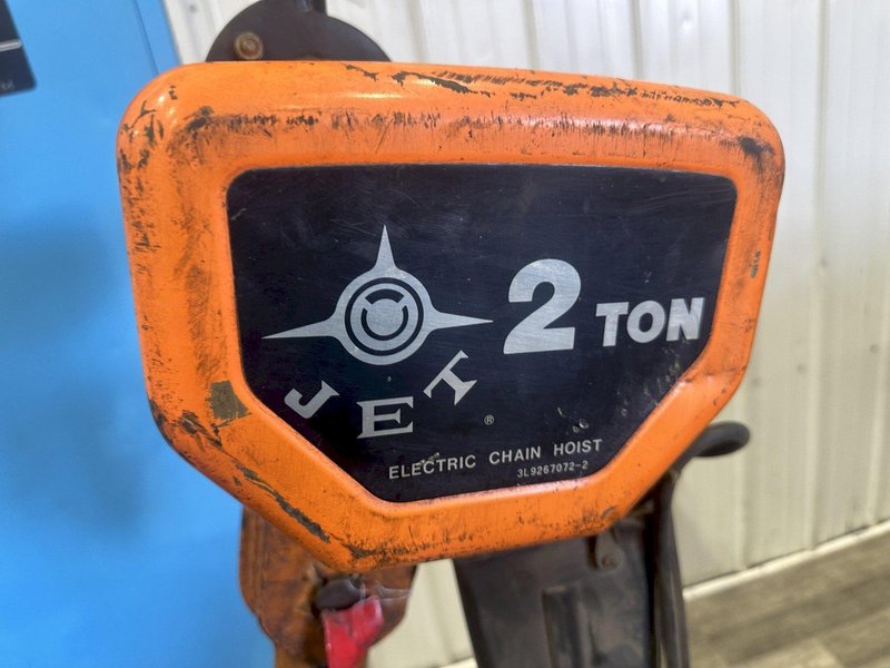 2 TON JET ELECTRIC CHAIN HOIST: STOCK #78176